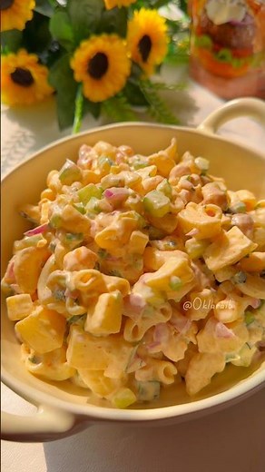 Creamy Macaroni Salad 🧡✨
