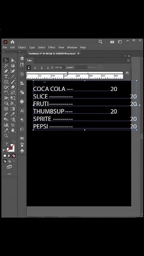 Tab Indexing in Adobe Illustrator | Perfect Text Alignment Trick