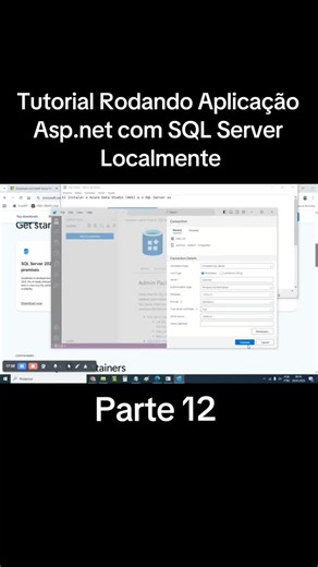 Jhonny Azevedo | Desenvolvedor | Tecnologia on Instagram: "Tutorial Rodando Aplicação Asp.net com SQL Server Localmente, parte 12. #cshar #microsoft #sqlserver #dev #code"