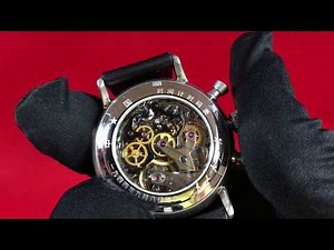 Red Star 7756G-D Chronograph mit Mondphase Seagull ST1908