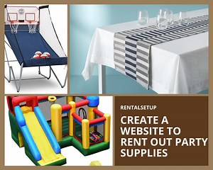 Build a Party Rental Business Website | RentalSetup - Free Website Builder