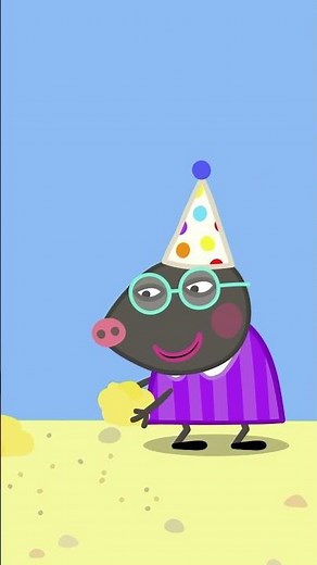 Sandcastle Birthday Cake #shorts #peppapig