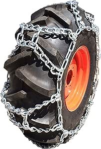TireChain.com 14.9-24, 14.9 24 Duo Grip Tractor Tire Chains w/Spring Tensioners