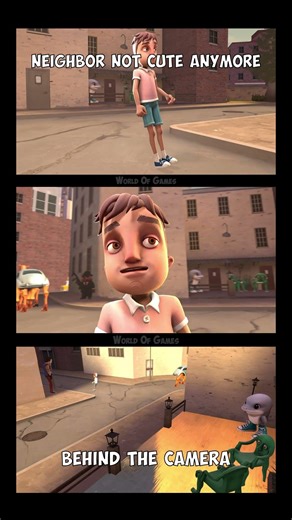 Neighbor Not Cute Anymore 🥰🤩😂 Behind The Camera (Behind The Scenes) Hello Neighbor Song Animation