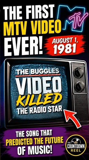 📺 The First Music Video Ever Played on MTV! 🤯 | The Buggles #shorts