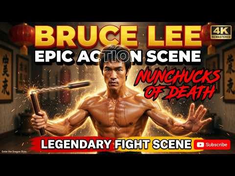 Bruce Lee Nunchaku of Death 😱 Epic Legendary Fight Scene – Insane Speed & Power in Game of Death!