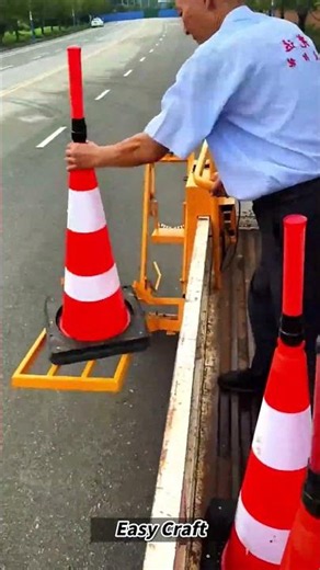 Process of Collecting Traffic Cones Using an Automated Retractor