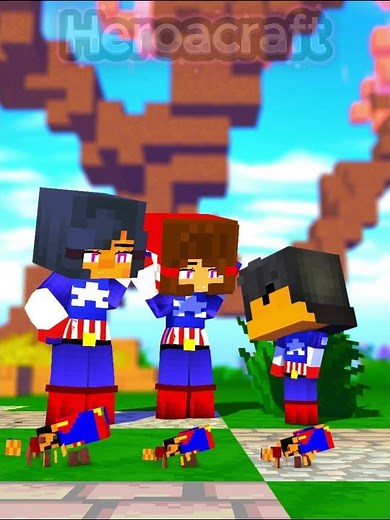 🔥 Ara Ara Funny Vol. 2! Captain America Aphmau, JJ GF & Aaron 🇺🇸😍 | Cute Minecraft Animation #shorts