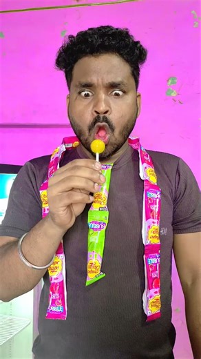 Yellow and Pink Lollipop Flavor Test by technical fuchkul😲🍭😋🍡😯🌶️