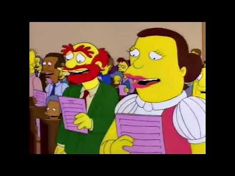Los Simpson - Bart cambia el cantico de la iglésia