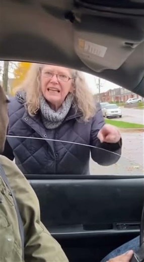 Angry Woman Yells at Reckless Driver After Near Miss! 😡🚗