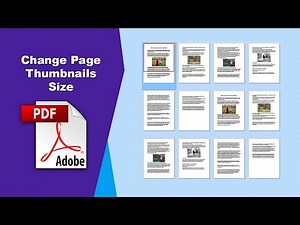 How to Increase or Decrease the Size of Page Thumbnails in a PDF Document in Adobe Acrobat Pro DC