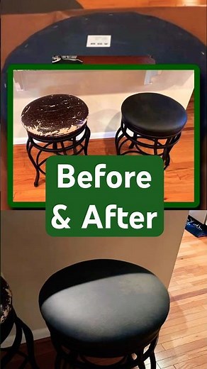 ROUND Stool Seat Reupholstering Made EASY!