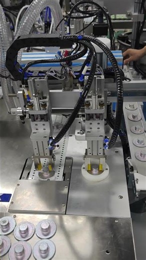 T-Yoke & Magnet Loading in Speaker Assembly Process #audioengineering #automatedsolutions