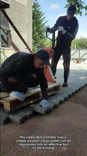 Innovative Bricklaying with a Pallet Dolly