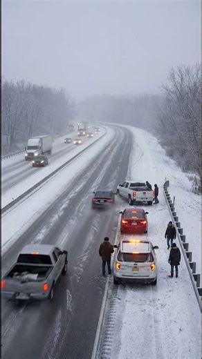 Frightening Winter Highway Car Crash | Cars Sliding on Ice And Crashing | Traffic Camera | BLACK ICE