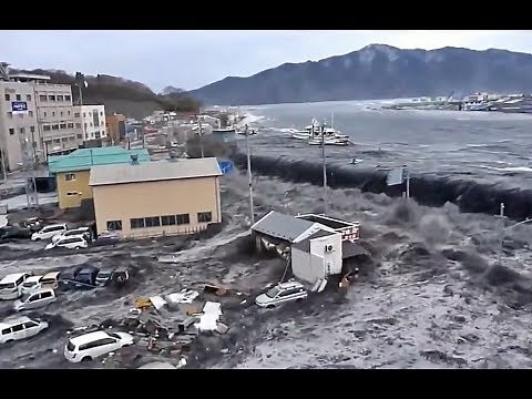 Tsunami No Japão - Miyako City Hal 【日本における津波】