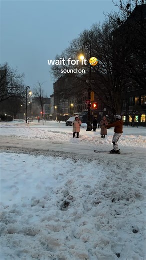 @New York City Police Dept. approved ✅🤣 #snowstorm #newyorkcity #newyorksnow #westvillage