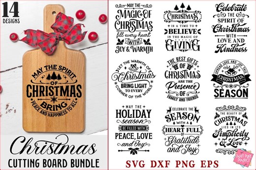 Christmas Cutting Board Svg, Christmas Dish Towel Svg, Christmas Kitchen Saying, Christmas Sign Svg, Holiday Charcuterie Svg, Festive Quotes - Etsy