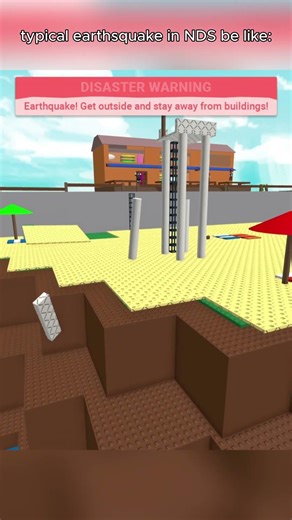 EARTHQUAKE CHAOS in Roblox 😱 #roblox #shorts