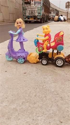 Remote Control Scooty Girl And Monkey Scooter Unboxing And Testing Short ||