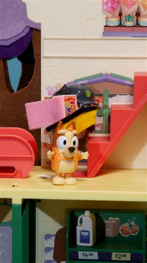 It's everything you want, Bluey's Supermarket Playset! Comes with the "kids", 3 levels of shopping fun and sounds! | Bluey