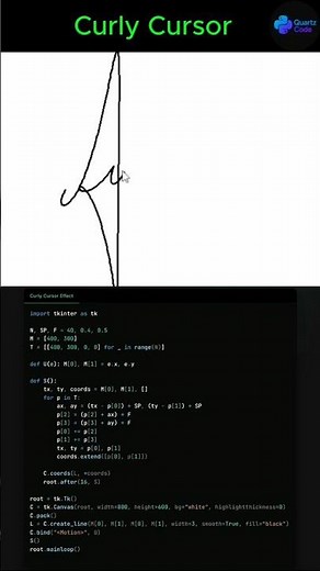 Build a Cursor Animation using Python in 60 Seconds 🐍