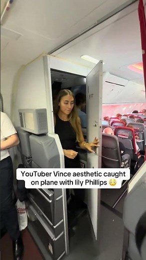 Lily Phillips got caught on plane! ✈️😳
