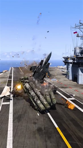 Fighter Jet Crashes While Attacking S-500 gta5 ep430 #shorts #short