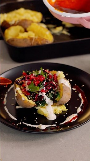 Stuffed baked potato - KUMPIR 🥔🧀🌶️
