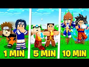 Minecraft SÓ que a cada 5 minutos VIRAMOS um ANIME!