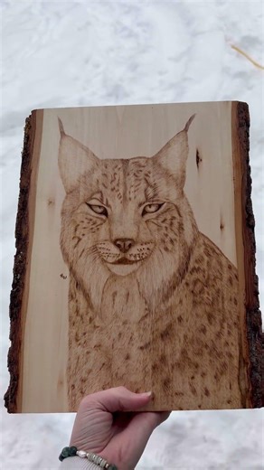 Just got this beautiful lynx all finished up! 🤍