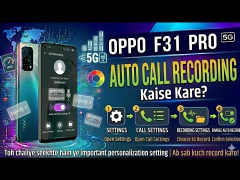 Oppo F31 Pro 5G me auto call recording kaise kare ||how to do auto call recording on Oppo F31 Pro 5G