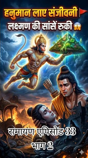 “Ramayana Episode 33: When Hanuman lifted the entire mountain 😮 | Laxman gets a new lease of life...