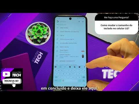 How to change the keyboard size on an LG phone