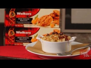 Holiday Recipe!! Warm Bread Pudding using Walkers Stem Ginger Biscuits
