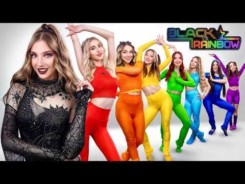 ¡Chicas Arcoíris se Convierten en Gimnastas! Chicas de Colores Conocen a una Chica Gótica.