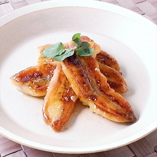 フライパンでつくる 焼きバナナ 作り方・レシピ | クラシル