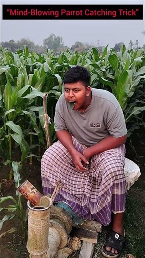 “Mind-Blowing Parrot Catching Trick" #birds #funny #comedy #animallife #nature