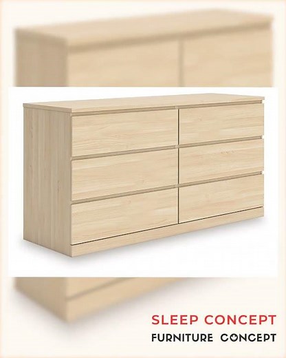 Onita - Six Drawer Dresser