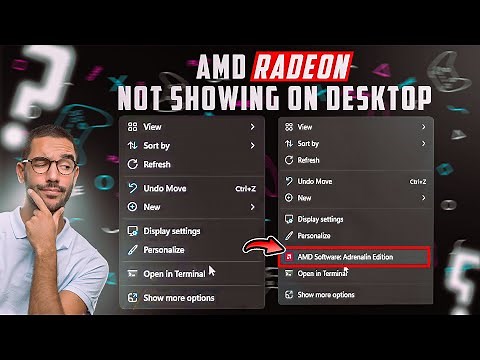 How to fix AMD Radeon software Missing From Desktop | when right click AMD settings is missing