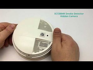 Bottom View 4K Smoke Detector Hidden Camera DVR