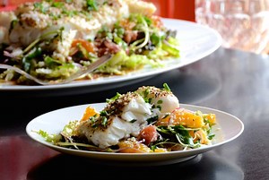 Baked Cod With Citrus Salad - Weekend at the Cottage