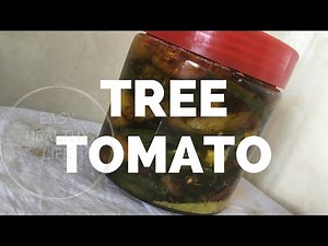 Tree Tomato Pickle Recipe How to eat Tree Tomato Recipe With Green Chili Fermentation
