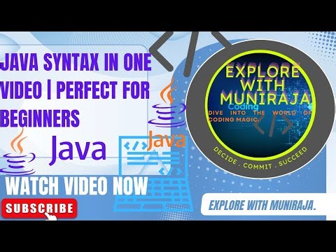 Java program syntax || definition of each term used in Java || class || public || static || void.