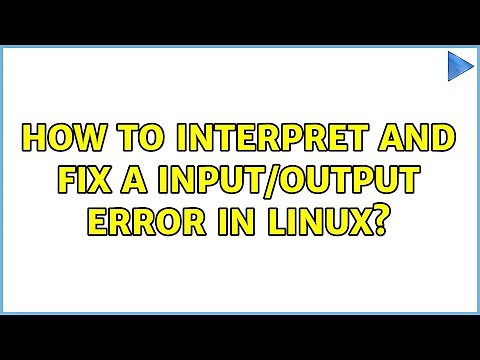 How to interpret and fix a Input/output error in Linux? (3 Solutions!!)