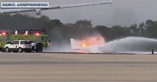 Sanford Airport plane crash: Training flight landed 'short,' crashed into a parked flight, official says