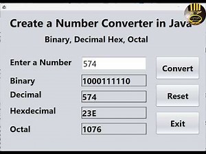 How to Create a Number Converter in Java Using NetBeans | Binary, Decimal, Hexadecimal & Octal