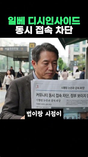 일베 디시인사이드 동시 접속 차단
