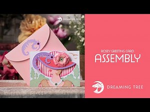 SVG File - Rosey Greeting Card - Assembly Tutorial (For Cricut, Silhouette, and ScanNCut)